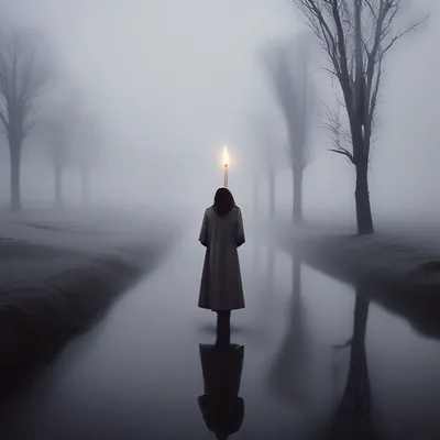 Одиночество в тумане, морозный холод…» — создано в Шедевруме