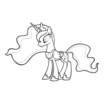 Пони с длинными волосами Принцесса Луна, My Little Pony (E0430) купить в  Киеве, Игровые фигурки и наборы в каталоге интернет магазина Платошка