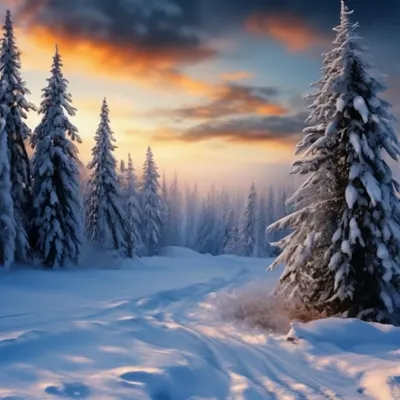 Красивые зимние пейзажи природы (97 фото) - 97 фото