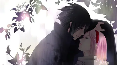 Обои на рабочий стол Haruno Sakura / Сакура Харуно делает селфи с Uchiha  Sasuke / Саске Учиха и Uzumaki Naruto / Наруто Узумаки из аниме Naruto /  Наруто, обои для рабочего стола,