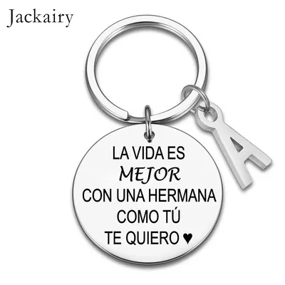 Испанский брелок для ключей, подарок для сестры, прекрасная сестра с  надписью «Como Te Quiero», украшения для всей семьи, подарки для сестры |  AliExpress