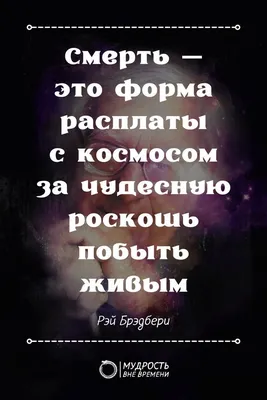 Однажды вы умрёте. Правда ли, что смерть придаёт смысл жизни. | Caracatitsa  | Дзен