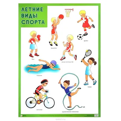Картинки про спорт для детей дошкольного и школьного возраста