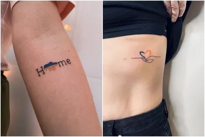 Daritattoo Татуировки переводные временные Парные тату мини надписи