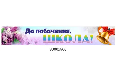 Баннер "Прощай,школа!" доставка по всей Украине