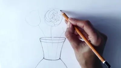 Цветок простой рисунок (21 фото) » Рисунки для срисовки и не только