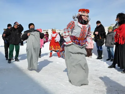 Проводы зимы в Дружном (фото масленицы)