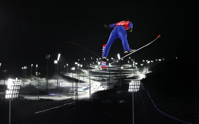 ФОТОФАКТ: Официальные тренировки в прыжках с трамплина прошли у женщин на  Олимпиаде в Пекине