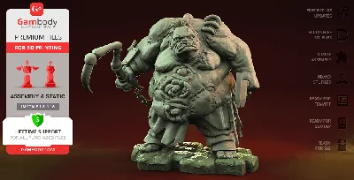 Dota 2 Pudge - STL files for 3D Printing | Gambody