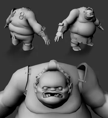 Illustration of pudge from dota 2 with his iconic hook on Craiyon