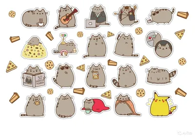 Кошка Пушин, Pusheen cat / Кукольная миниатюра своими руками / Бэйбики