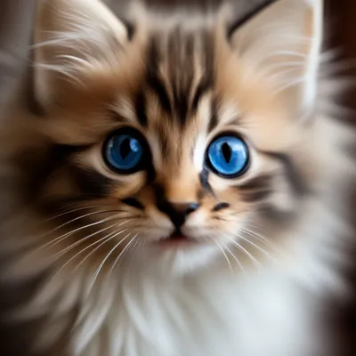 Пушистая кошка с голубыми глазами порода - 75 фото