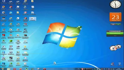 Как закрепить ярлыки на рабочем столе в windows 7 - YouTube