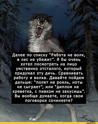 Работа не волк» — создано в Шедевруме