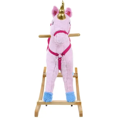 Купить Детская качалка Единорог Juniori мягкая плюшевая радость для малышей  Розовый, цена 1213 грн —  (ID#1224348452)