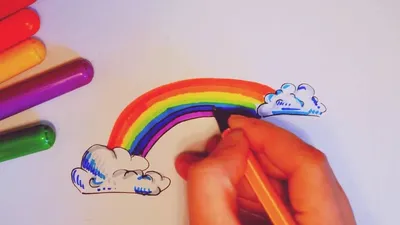 Радуга цвета рисунок детский (54 фото) » рисунки для срисовки на  Газ-квас.ком