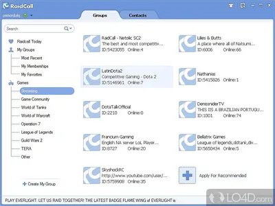 RaidCall for Windows - Download it from Uptodown for free