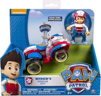 Квадроцикл Paw Patrol Ryder's Quad с фигуркой Райдера 6061907/щенячий  патруль/игрушка и машинка купить в Москве | Доставка по России.