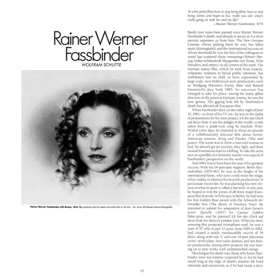 Der langsame Tod des Rainer Werner Fassbinder» (Герхард Цверенц) – Buch antiquarisch kaufen – A01R82i101ZZI