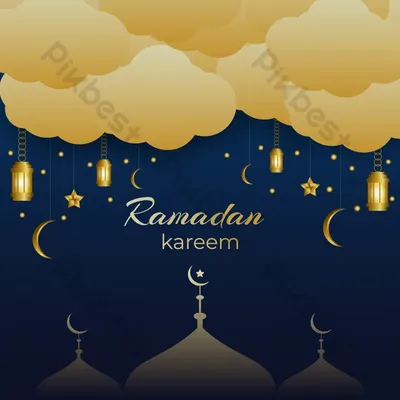 Premium Vector | Ramadan kareem or eid mubarak greeting background islamic  with gold patterned and crystals on paper color background. | Eid mubarak  greetings, Ramadan kareem pictures, Ramadan kareem decoration