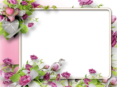 Рамка из цветов PNG #3 скачать клипарт бесплатно - Clipart-DB | Purple  flowers wallpaper, Flower background wallpaper, Flower border