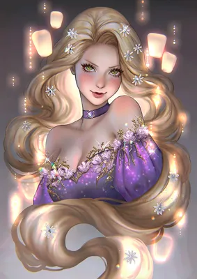 Rapunzel - Caroline's Art - Digital Art, Entertainment, Movies, Disney  Movies - ArtPal