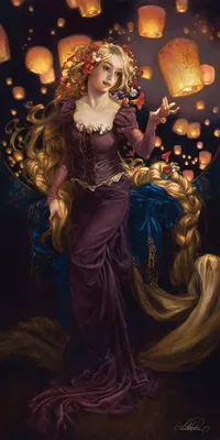 Rapunzel Painting by Jenny Newland - Fine Art America