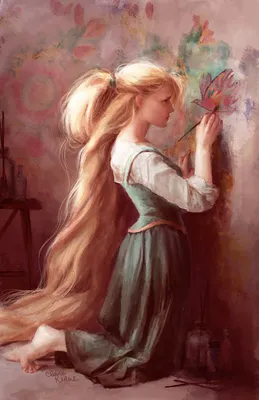 My Rapunzel fan art : r/Tangled