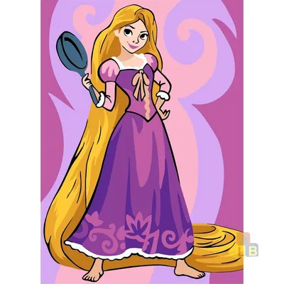 Tangled Gift - Custom Rapunzel Art Decor Portrait