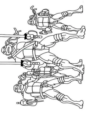 Раскраски черепашки ниндзя Леонардо