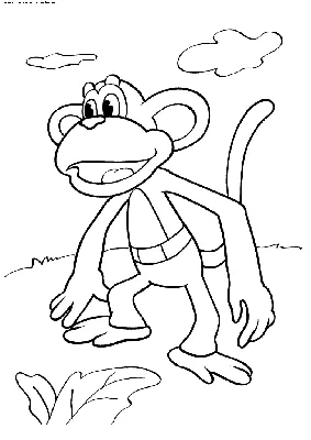 Раскраска Маска обезьянка распечатать или скачать
