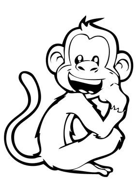 Веселые и развивающие раскраски с обезьянками для детей