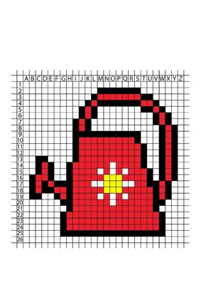 Раскраски по номерам пиксель арт картинки