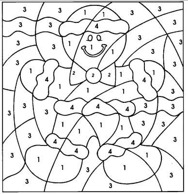 Раскраски цифрам, Раскраска раскраски по цифрам для малышей дошкольного  возраста Цифра.