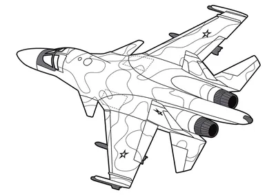 Военный самолет раскраска - 78 фото