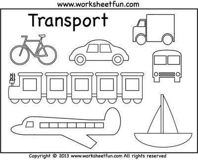Раскраски Транспорт для малышей распечатать бесплатно в формате А4 (49  картинок) | 