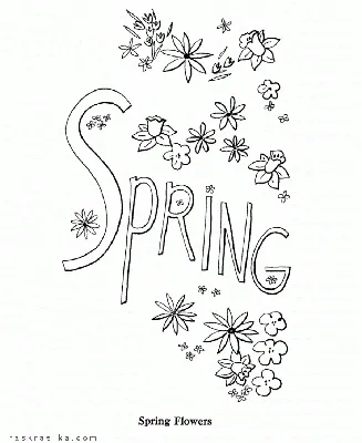 Раскраска Весна | Раскраски для детей печать онлайн