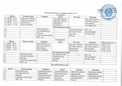 Шаблоны расписания уроков скачать, распечатать бесплатно