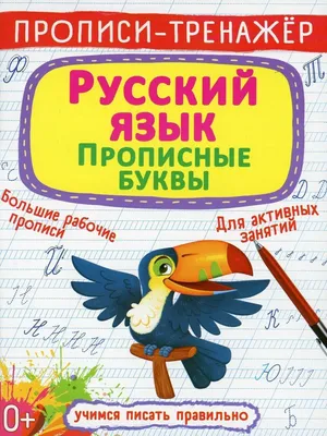 Прописи-тренажер. Русский язык. Прописные буквы Kids Book in Russian | eBay