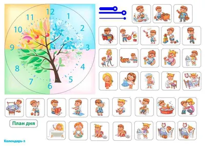распорядок дня в картинках для школьника 035400 Плакат"Распорядок дня"  #yandeximages | Дети, Детские заметки, Школьники