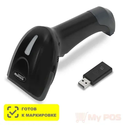 Беспроводной сканер штрих-кода Mertech CL-2310 BLE Dongle P2D USB Black