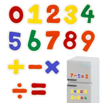 Магниты на холодильник для детей, милые цифры, распознавание цифр, магниты  на холодильник для малышей, магнитные игрушки | AliExpress