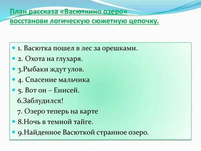 В.П.Астафьев «Васюткино озеро» - online presentation