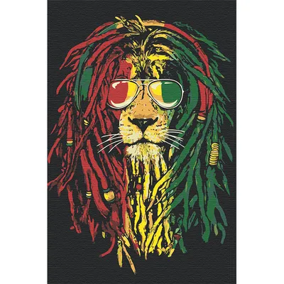 Rasta Lion | Rasta lion, Reggae art, Rasta