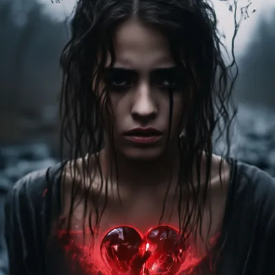 Разбитая любовь , боль , сердце , …» — создано в Шедевруме