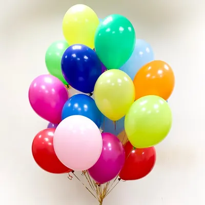 🎈 Воздушные шары с гелием разноцветные ассорти 🎈: заказать в Москве с  доставкой по цене 160 рублей