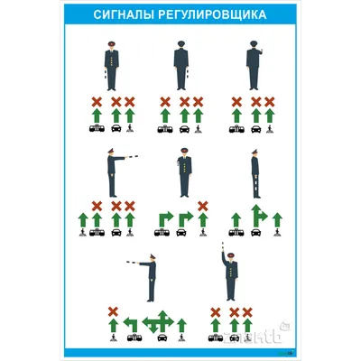 Сигналы регулировщика: какие бывают, что означают по ПДД