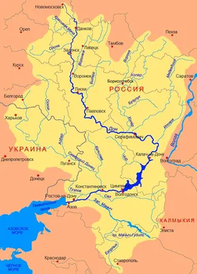 Река Дон на территории России. Интерактивная инфографика | ИНФОГРАФИКА |  АиФ Ростов-на-Дону