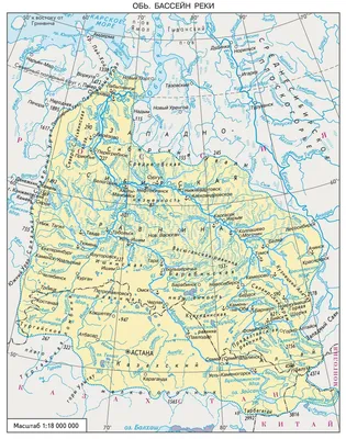 Обь: бассейн реки | Map, Diagram, World map
