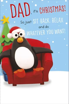 Dad Sit Back Relax Funny Christmas Greeting Card Humour Xmas Cards | eBay